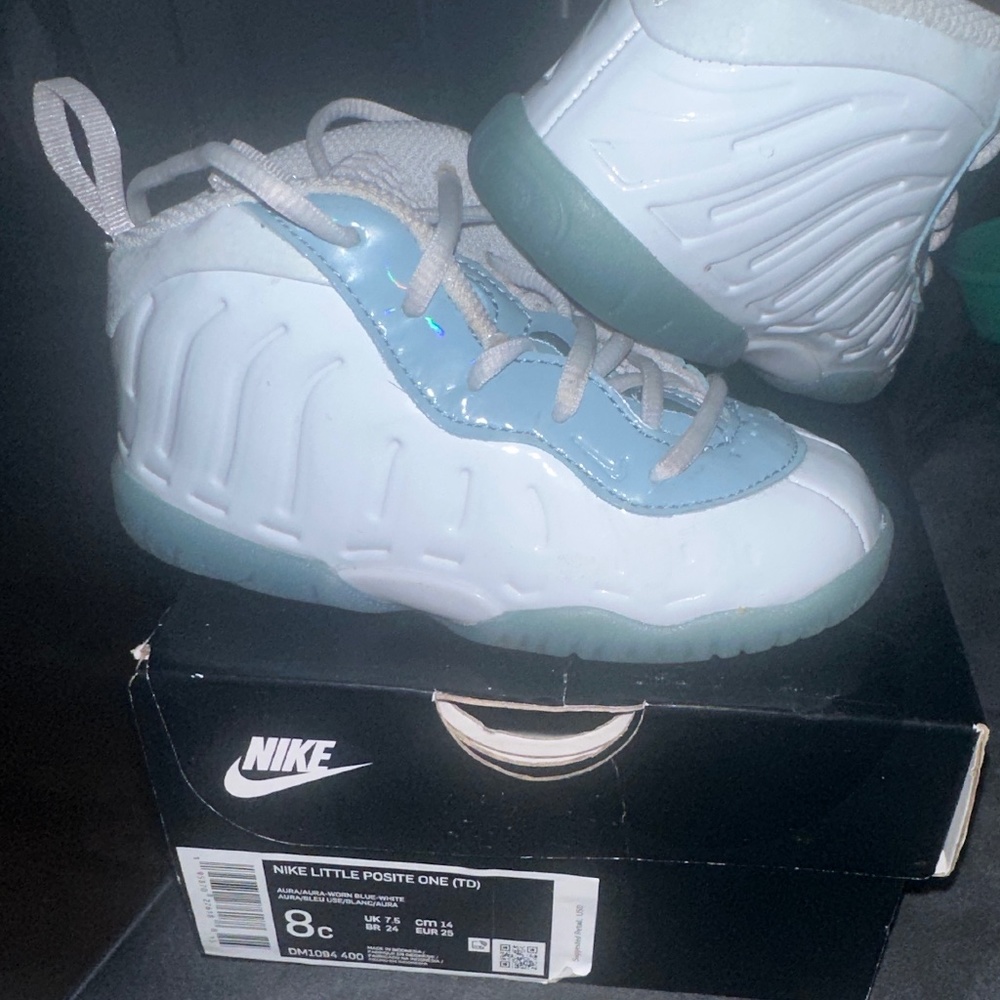 Nike Little Posite Aura Worn Blue